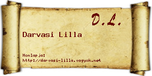 Darvasi Lilla névjegykártya
